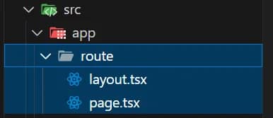 layout.tsx and page.tsx